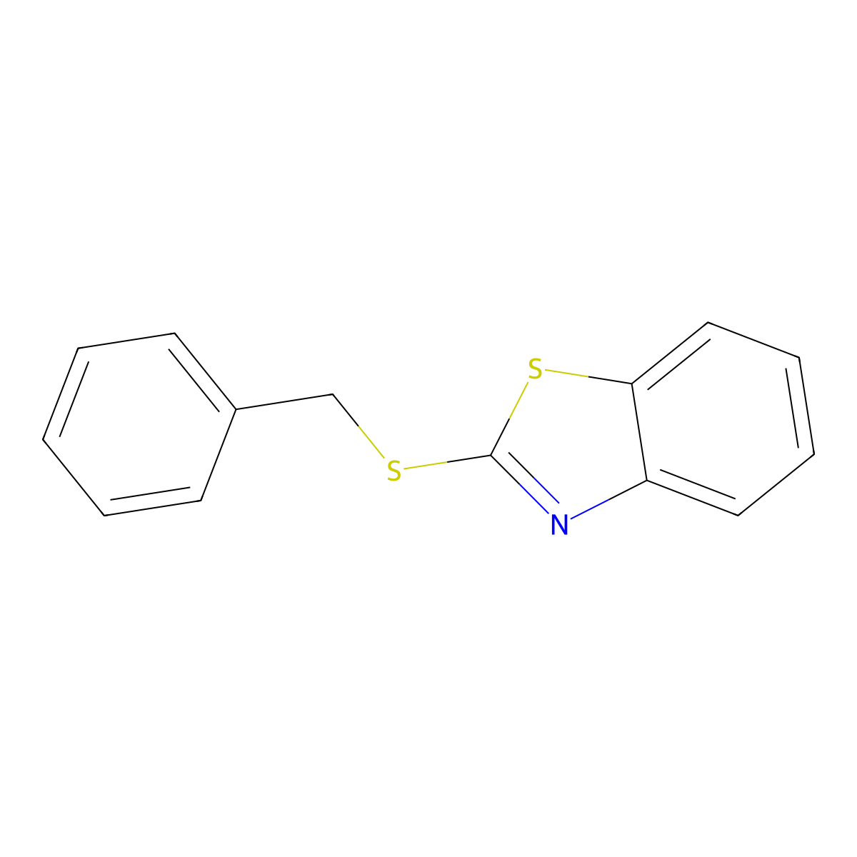 2-(Benzylthio)benzo[d]thiazole molecular structure, CAS 19654-17-2