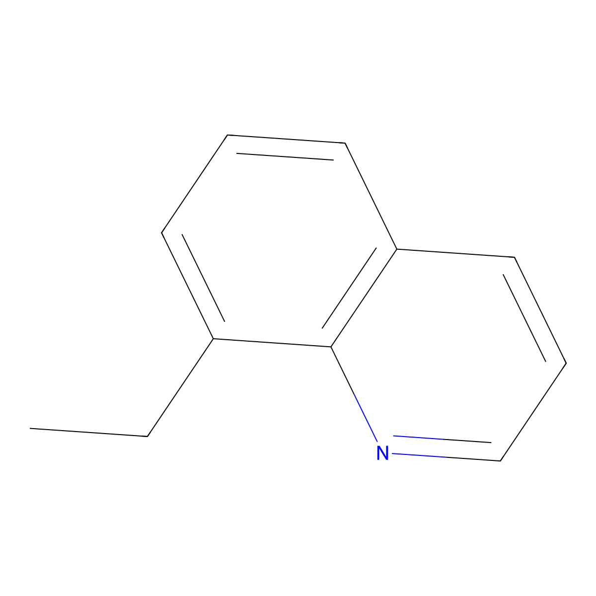 Quinoline, 8-ethyl- molecular structure, CAS 19655-56-2