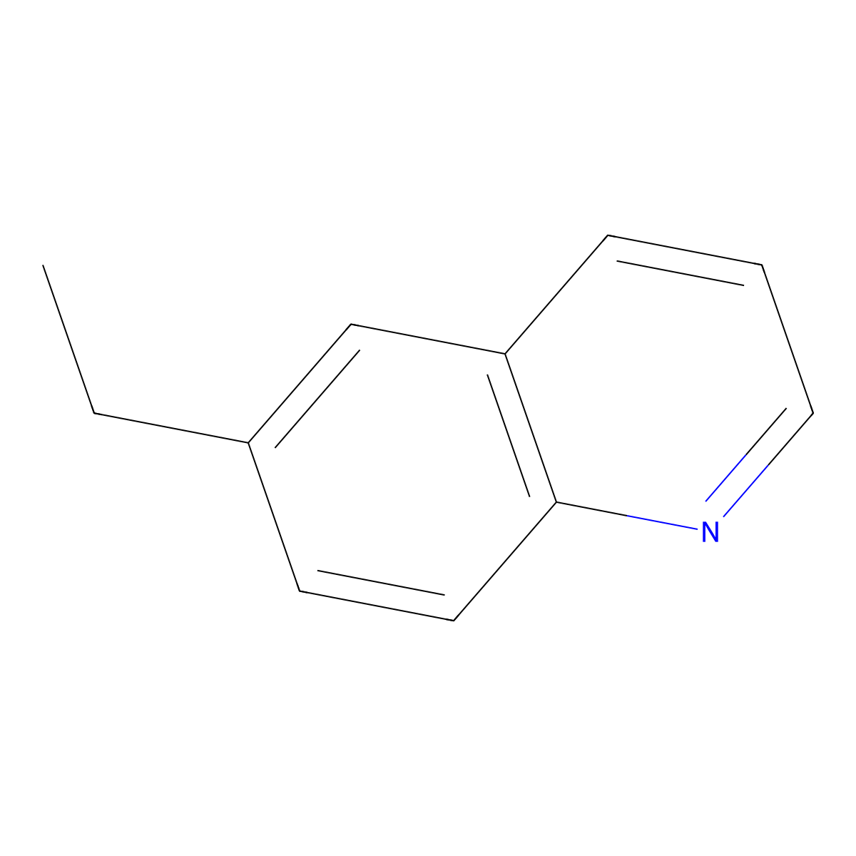 6-Ethylquinoline molecular structure, CAS 19655-60-8