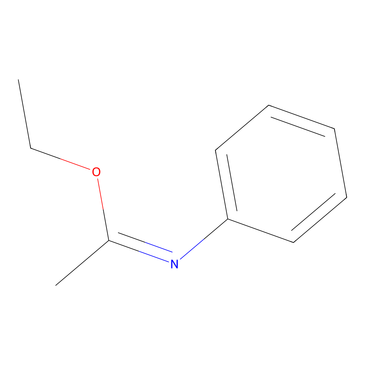 ethyl (1E)-N-phenylethanimidoate molecular structure, CAS 19655-72-2