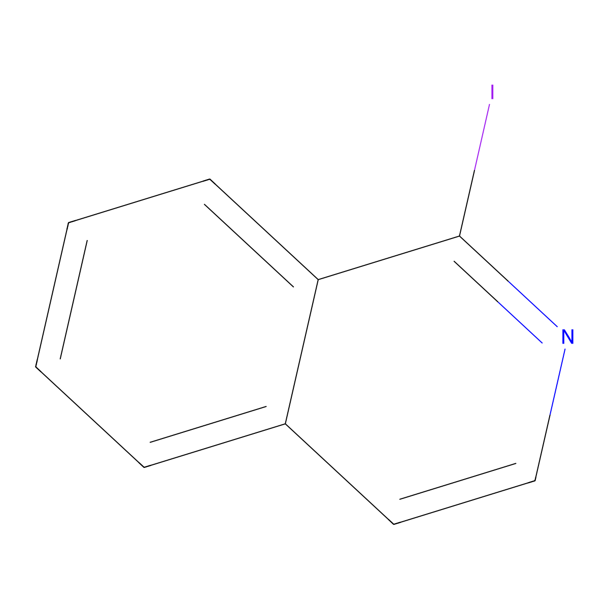 1-Iodoisoquinoline molecular structure, CAS 19658-77-6