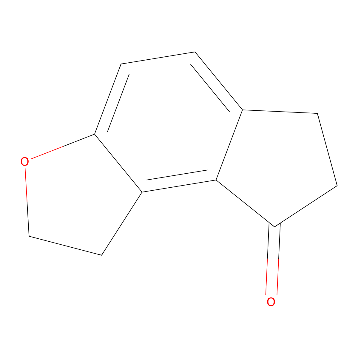 1,2,6,7-Tetrahydro-8H-indeno[5,4-b]furan-8-one molecular structure, CAS 196597-78-1
