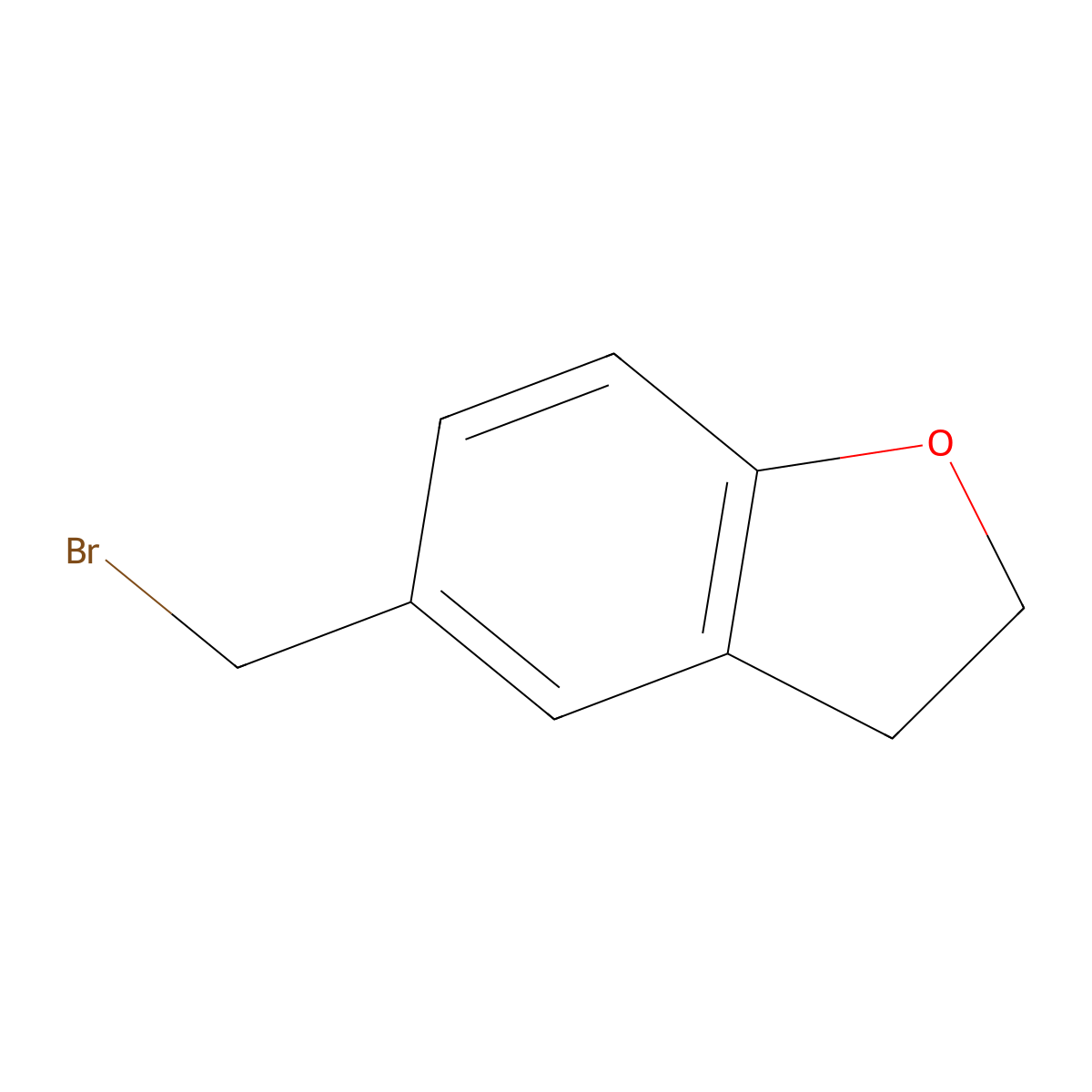 5-(Bromomethyl)-2,3-dihydrobenzofuran molecular structure, CAS 196598-26-2