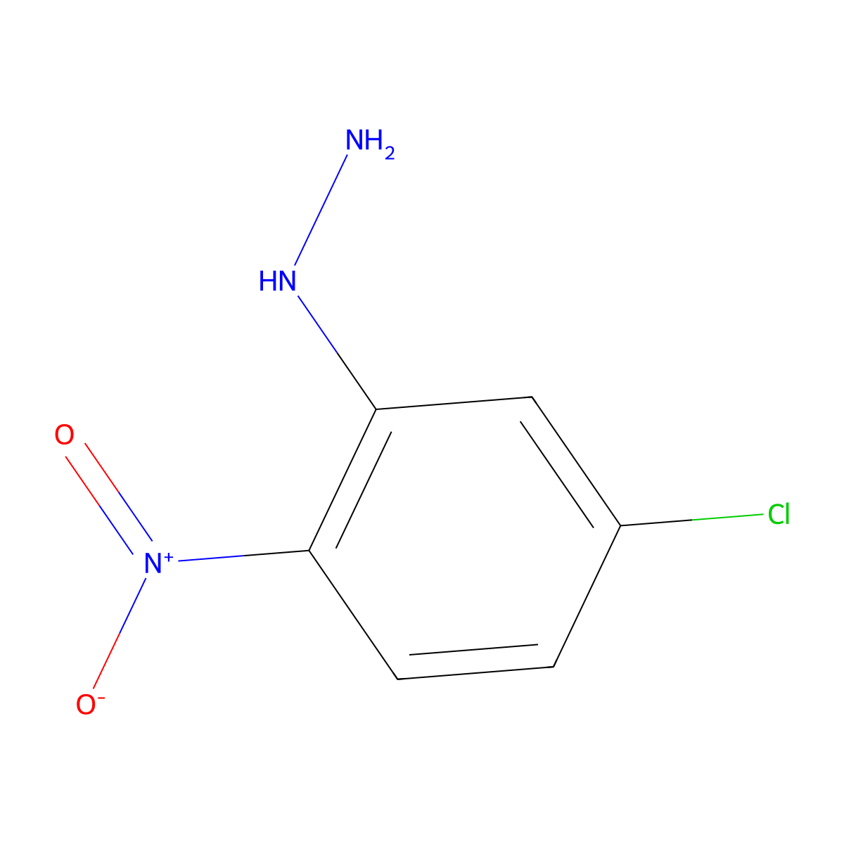 (5-Chloro-2-nitrophenyl)hydrazine molecular structure, CAS 1966-16-1