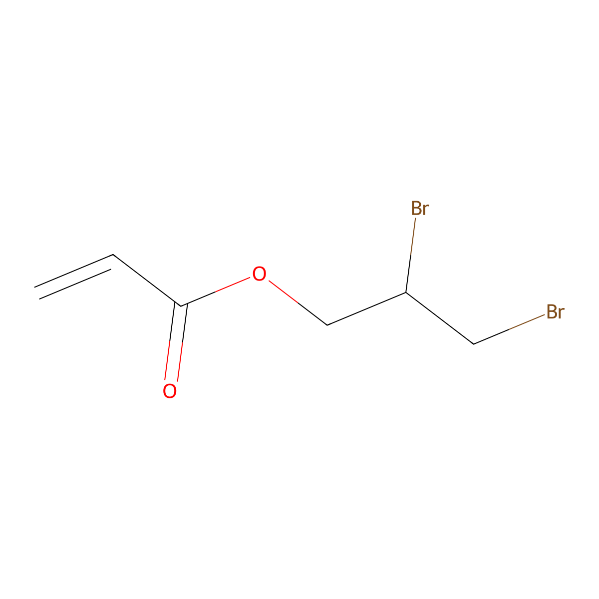 2,3-Dibromopropyl acrylate molecular structure, CAS 19660-16-3