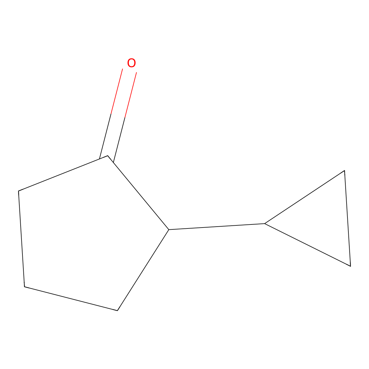 2-Cyclopropylcyclopentan-1-one molecular structure, CAS 196602-67-2