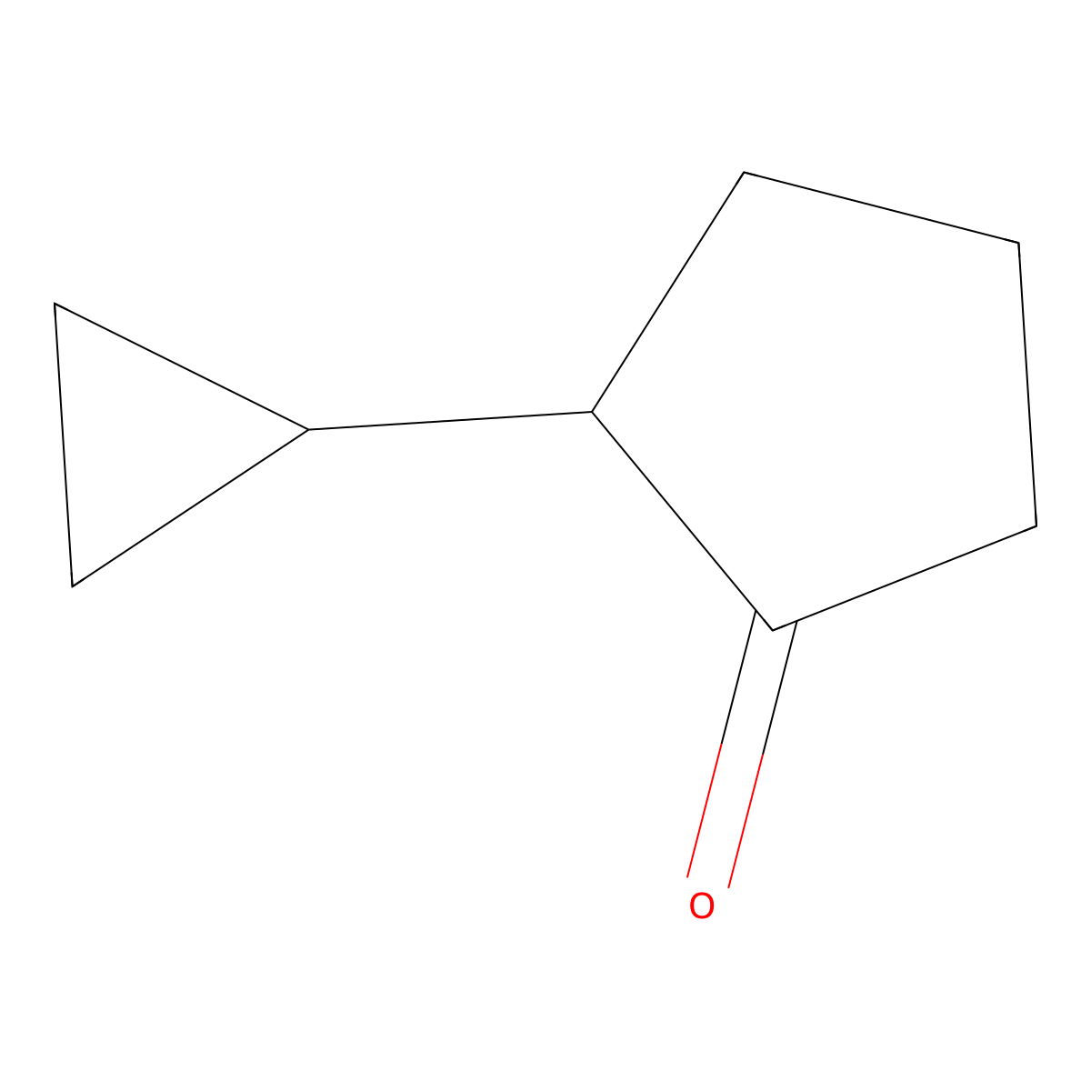 2-Cyclopropylcyclopentan-1-one molecular structure, CAS 196602-67-2