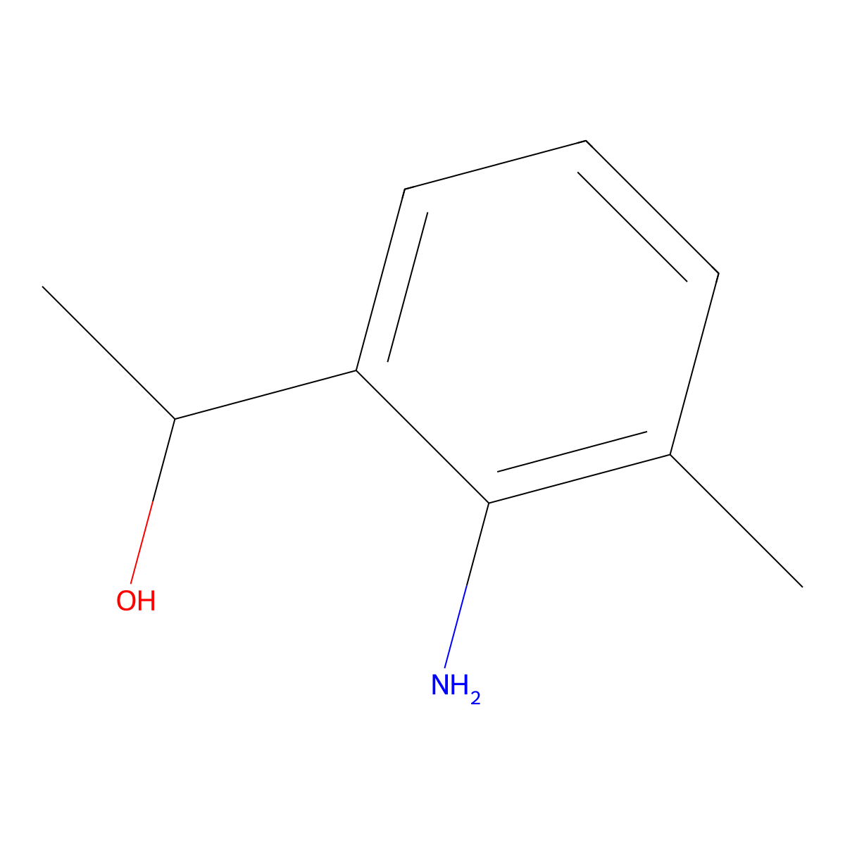 1-(2-Amino-3-methylphenyl)ethan-1-ol molecular structure, CAS 196611-19-5