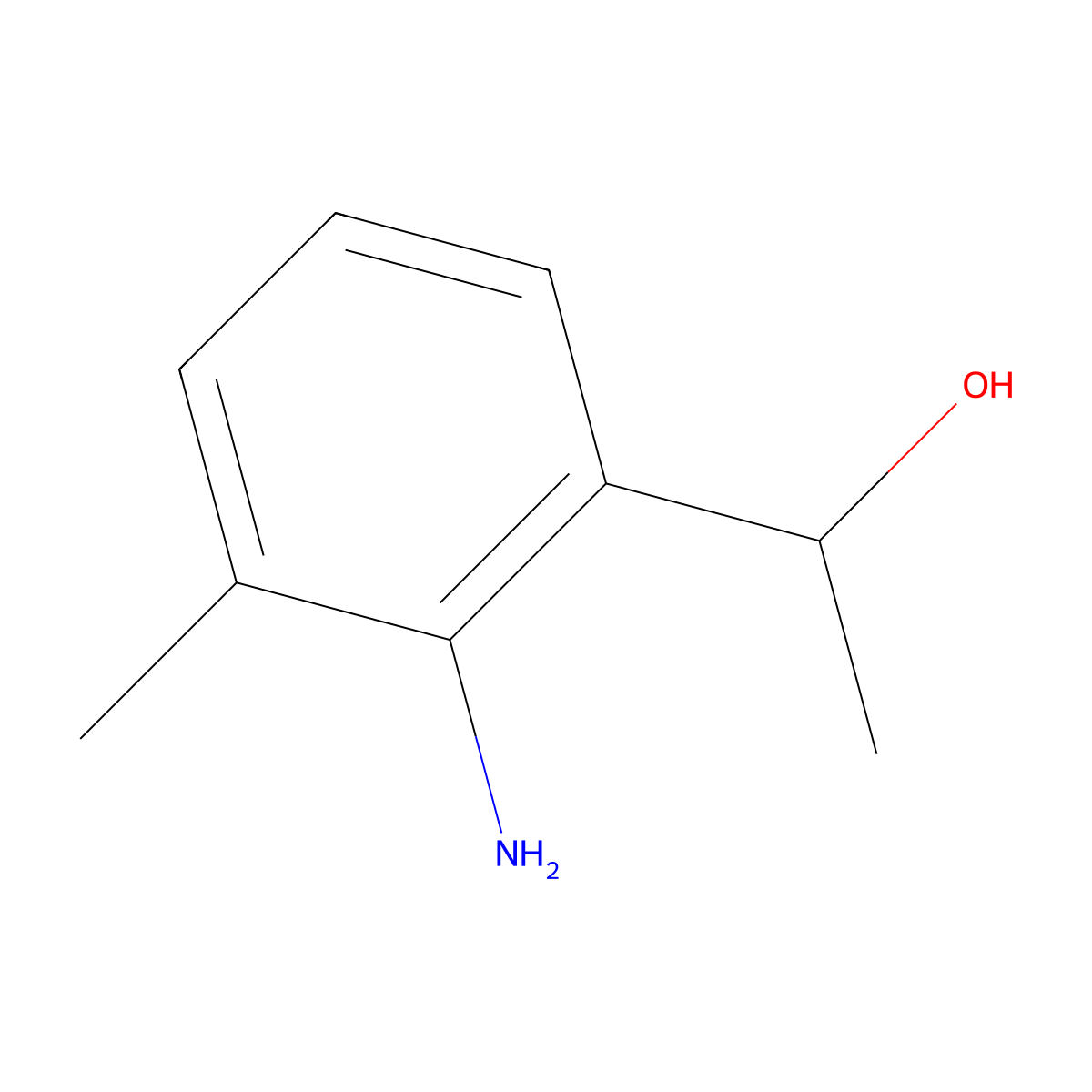 1-(2-Amino-3-methylphenyl)ethan-1-ol molecular structure, CAS 196611-19-5