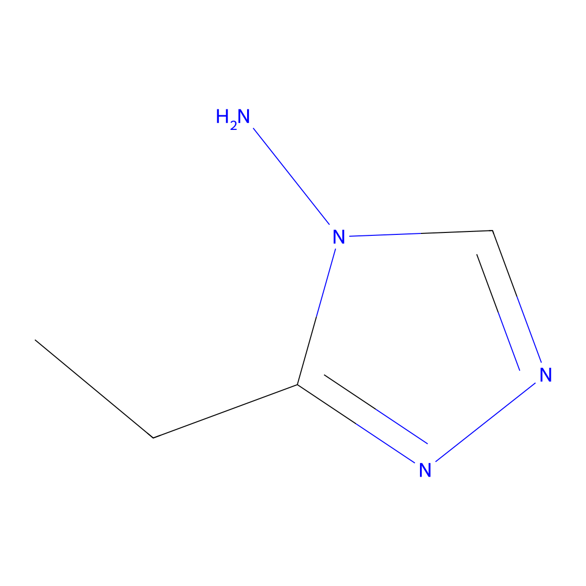 3-Ethyl-4h-1,2,4-triazol-4-amine molecular structure, CAS 196613-10-2