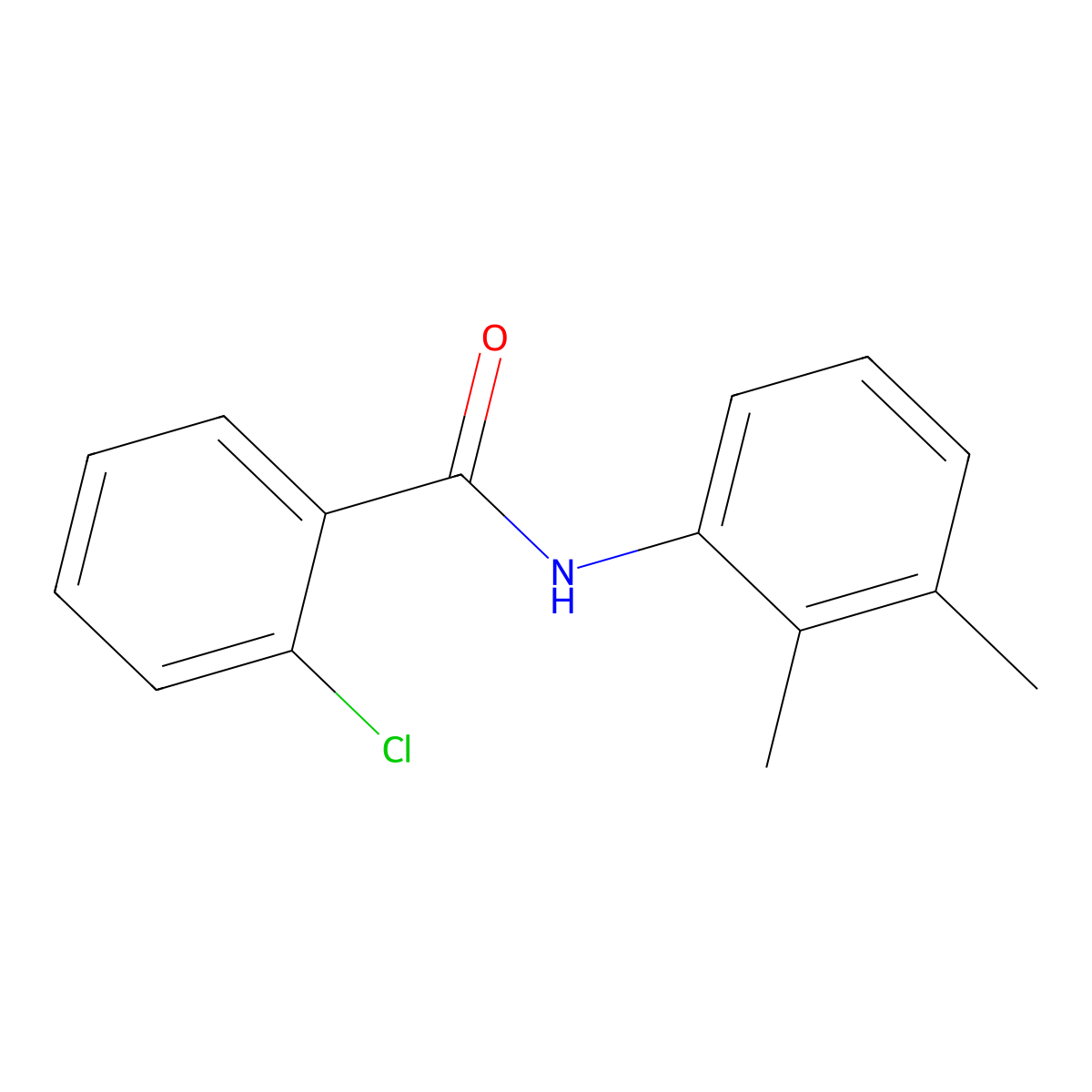 2-chloro-N-(2,3-dimethylphenyl)benzamide molecular structure, CAS 196617-88-6