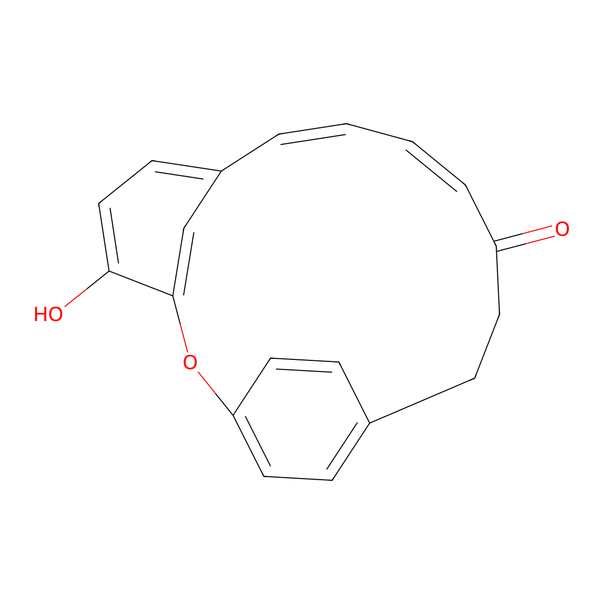 4-Hydroxy-2-oxatricyclo[13.2.2.13,7]icosa-1(17),3,5,7(20),8,10,15,18-octaen-12-one molecular structure, CAS 1966183-72-1