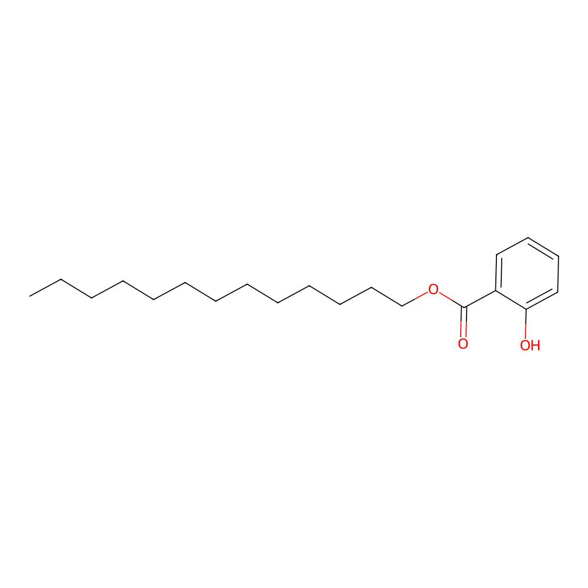 Tridecyl Salicylate molecular structure, CAS 19666-16-1