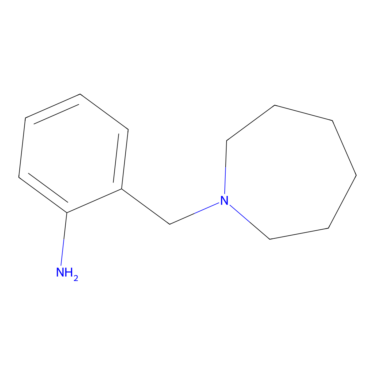 2-Azepan-1-ylmethyl-phenylamine molecular structure, CAS 19668-00-9