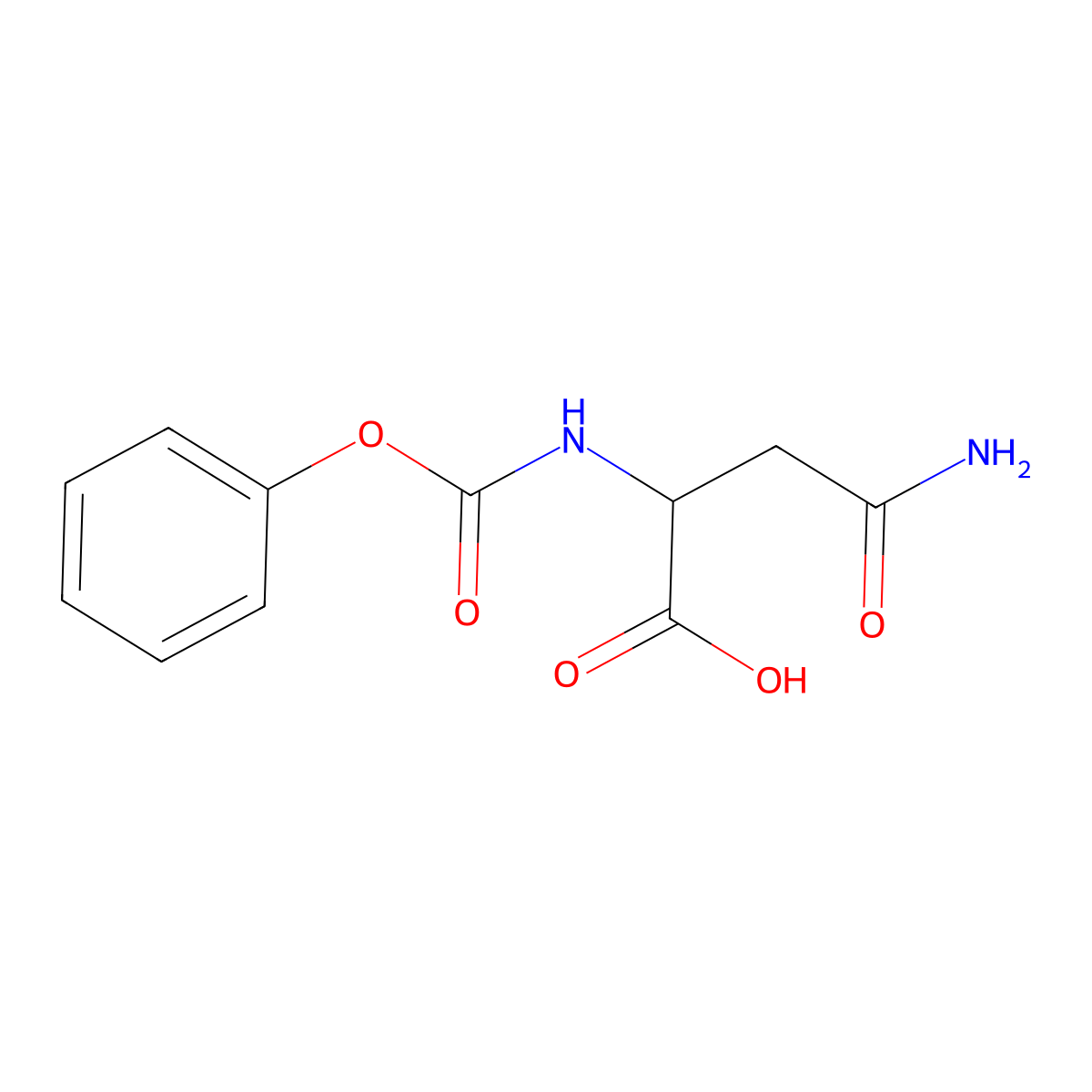 N2-(phenoxycarbonyl)-D-Asparagine molecular structure, CAS 1966985-95-4