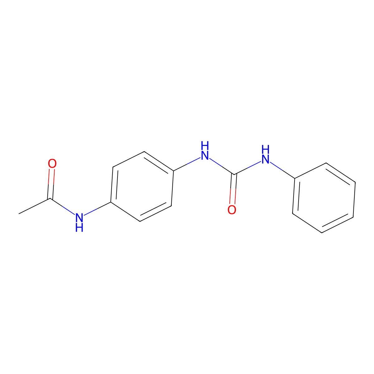 N-(4-(3-Phenylureido)phenyl)acetamide molecular structure, CAS 1967-24-4