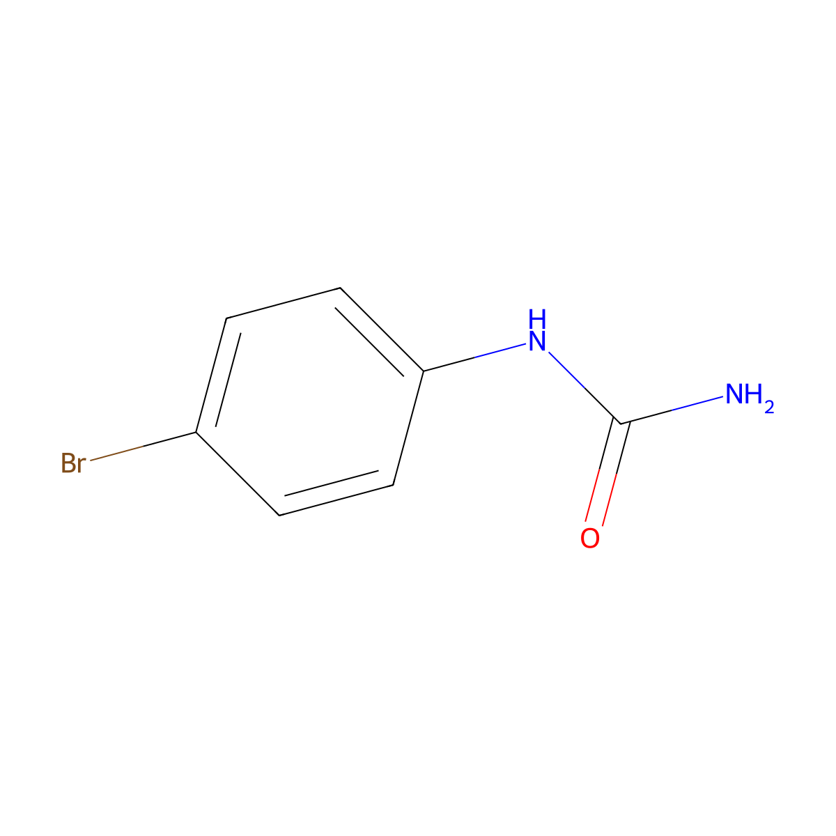 N-(4-Bromophenyl)urea molecular structure, CAS 1967-25-5