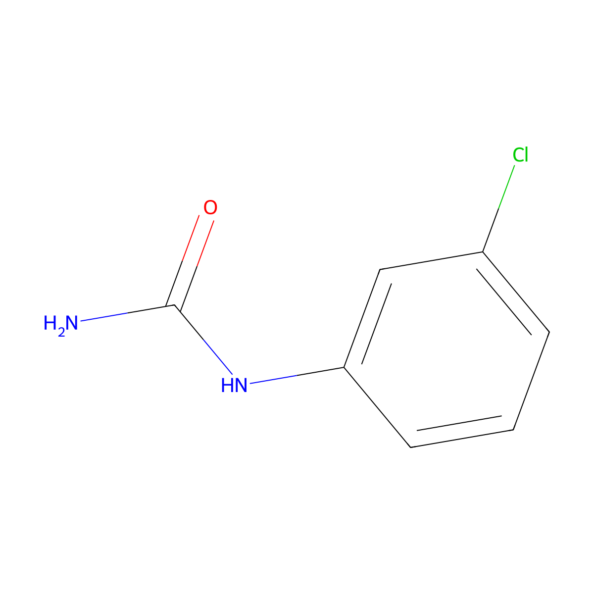 3-Chlorophenylurea molecular structure, CAS 1967-27-7