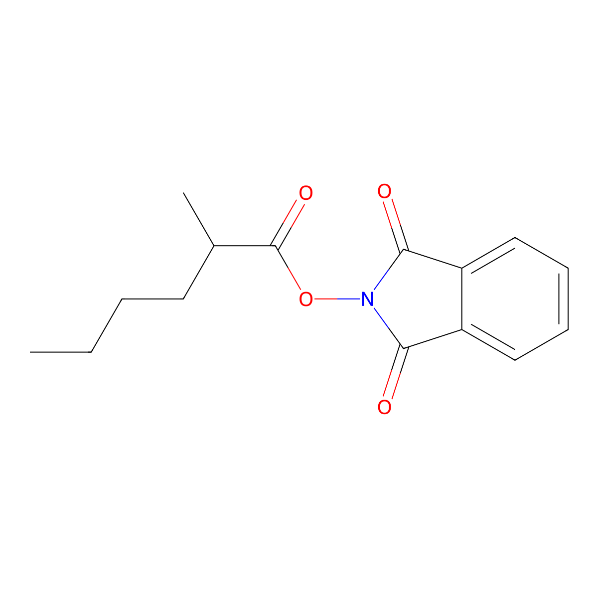 1,3-Dioxoisoindolin-2-yl 2-methylhexanoate molecular structure, CAS 1967011-58-0