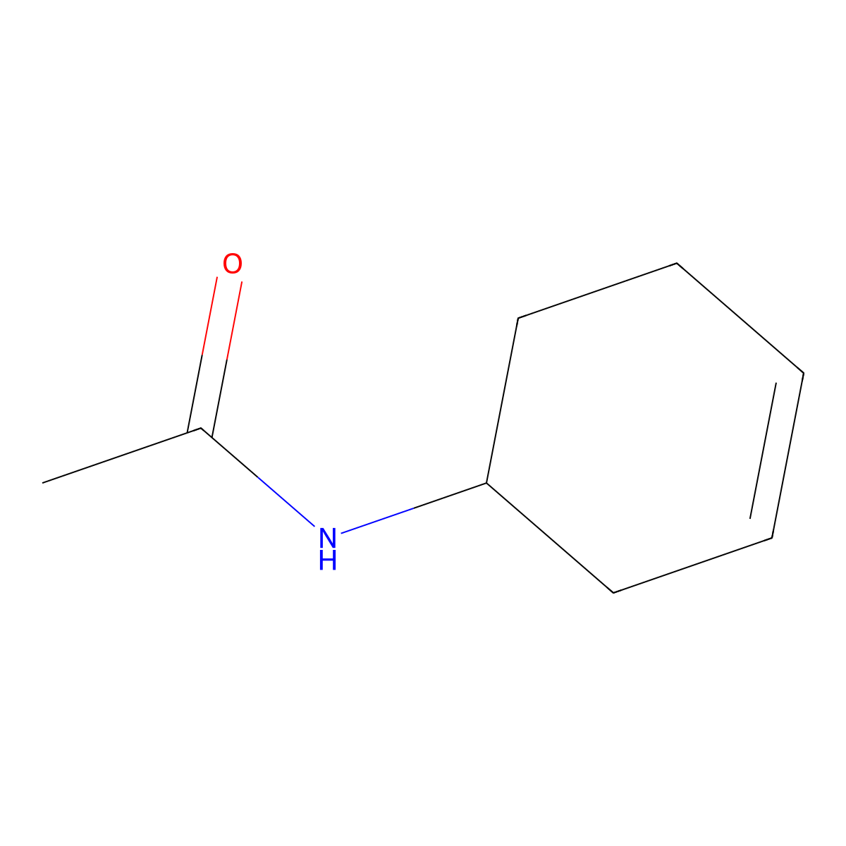 (R)-N-(Cyclohex-3-en-1-yl)acetamide molecular structure, CAS 196703-47-6
