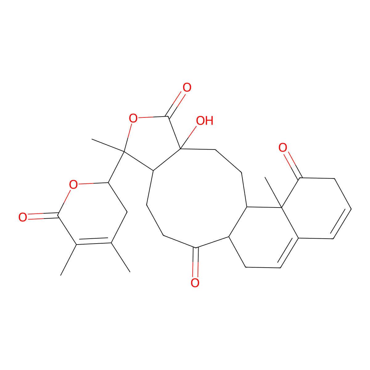 (1S,4R,7R,8S,12R,20R)-7-[(2R)-4,5-dimethyl-6-oxo-2,3-dihydropyran-2-yl]-4-hydroxy-7,20-dimethyl-6-oxatetracyclo[10.8.0.04,8.015,20]icosa-14,16-diene-5,11,19-trione molecular structure, CAS 1967030-77-8