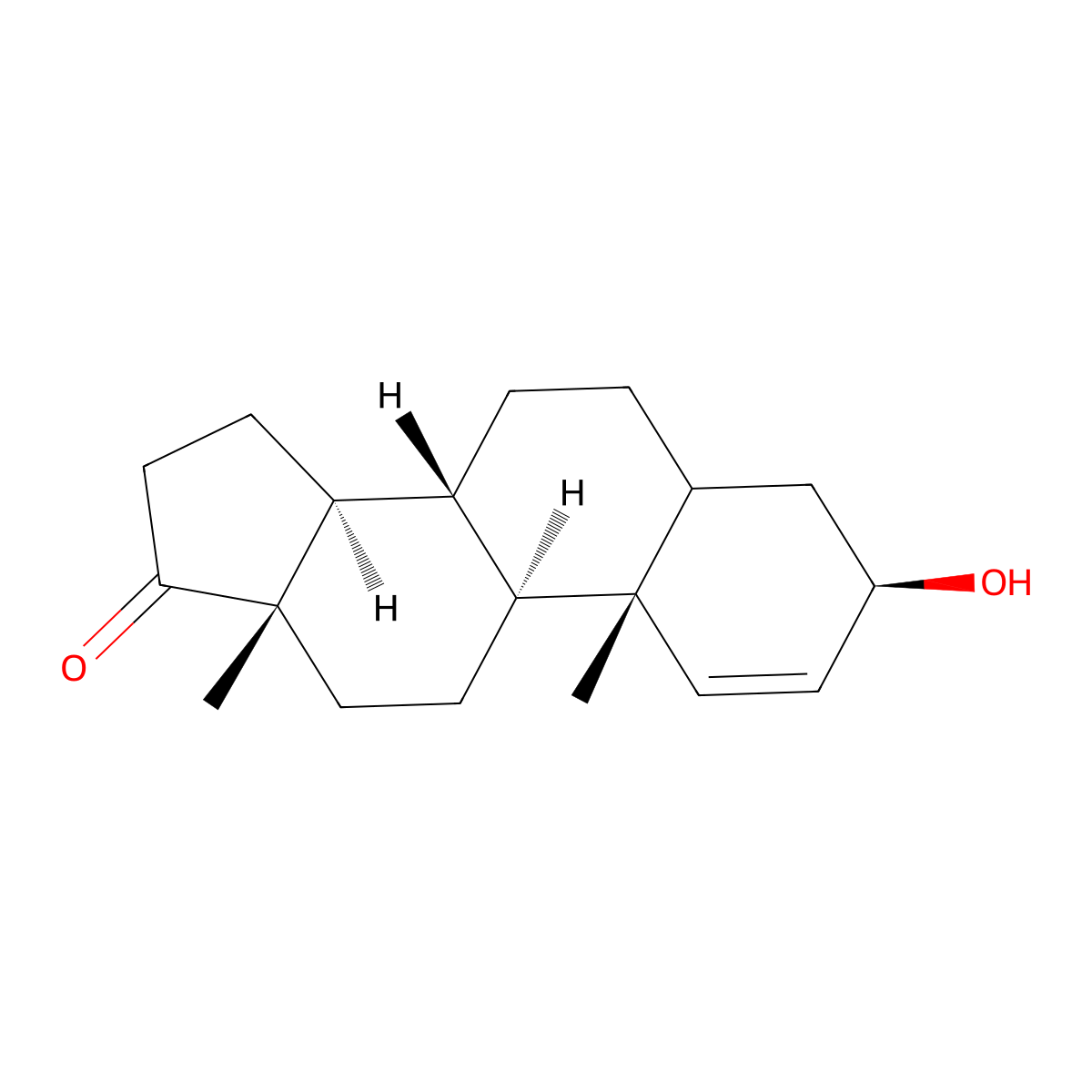 (3R,8R,9S,10R,13S,14S)-3-Hydroxy-10,13-dimethyl-5,6,7,8,9,10,11,12,13,14,15,16-dodecahydro-3H-cyclopenta[a]phenanthren-17(4H)-one molecular structure, CAS 19671-47-7