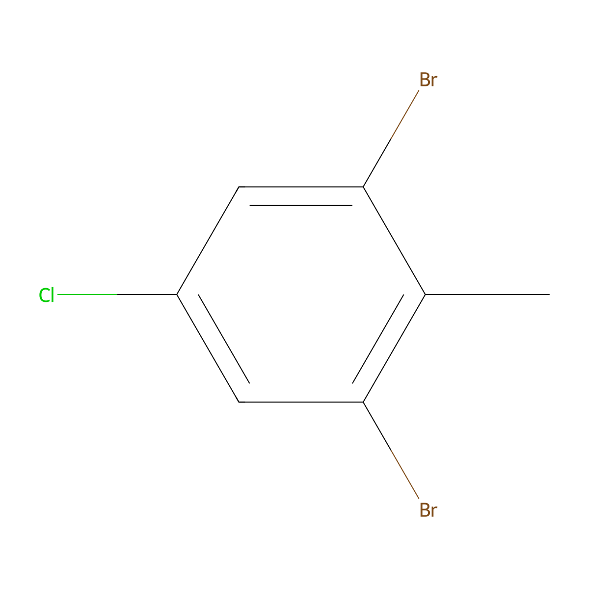 4-Chloro-2,6-dibromotoluene molecular structure, CAS 196712-73-9