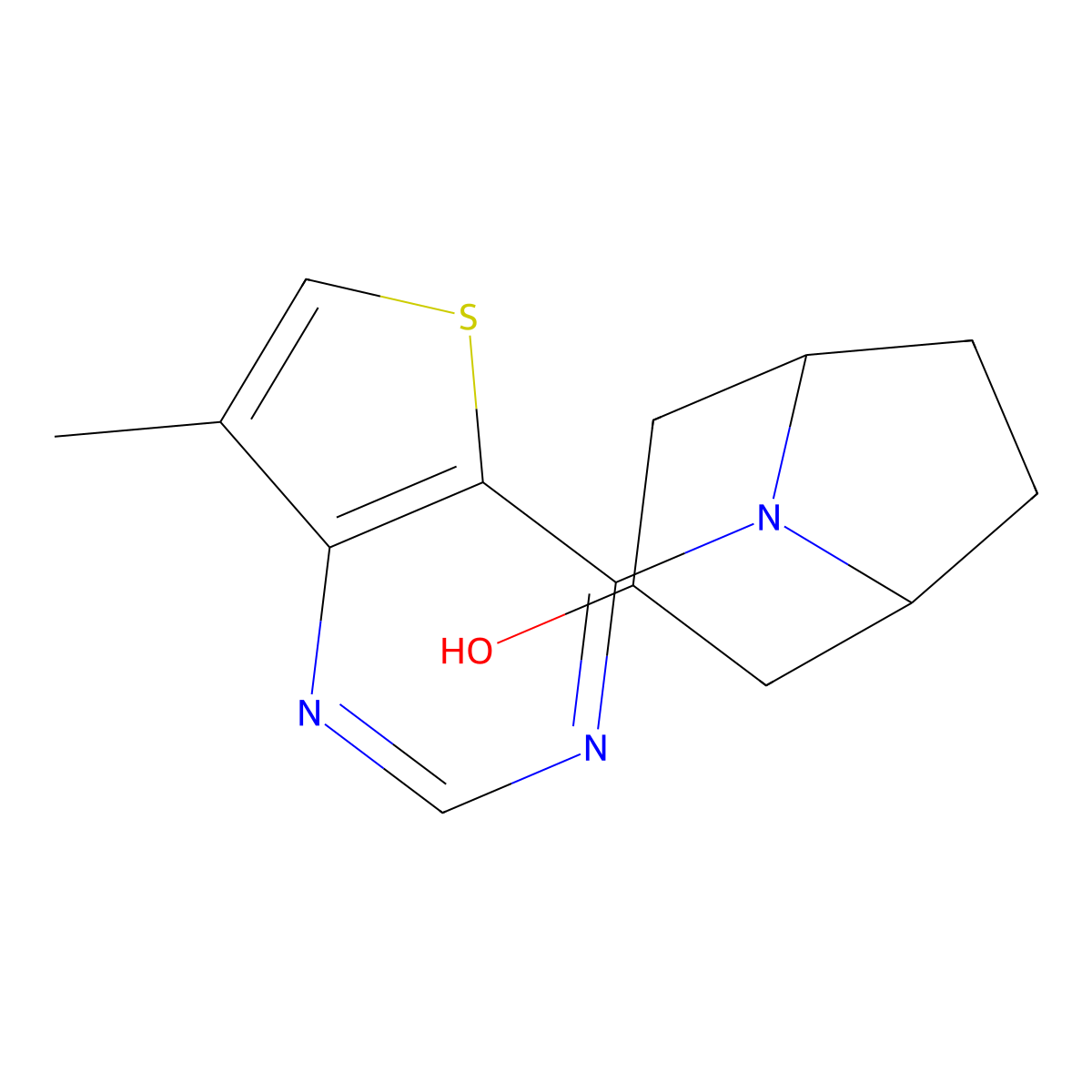 8-{7-Methylthieno[3,2-d]pyrimidin-4-yl}-8-azabicyclo[3.2.1]octan-3-ol molecular structure, CAS 1967428-38-1