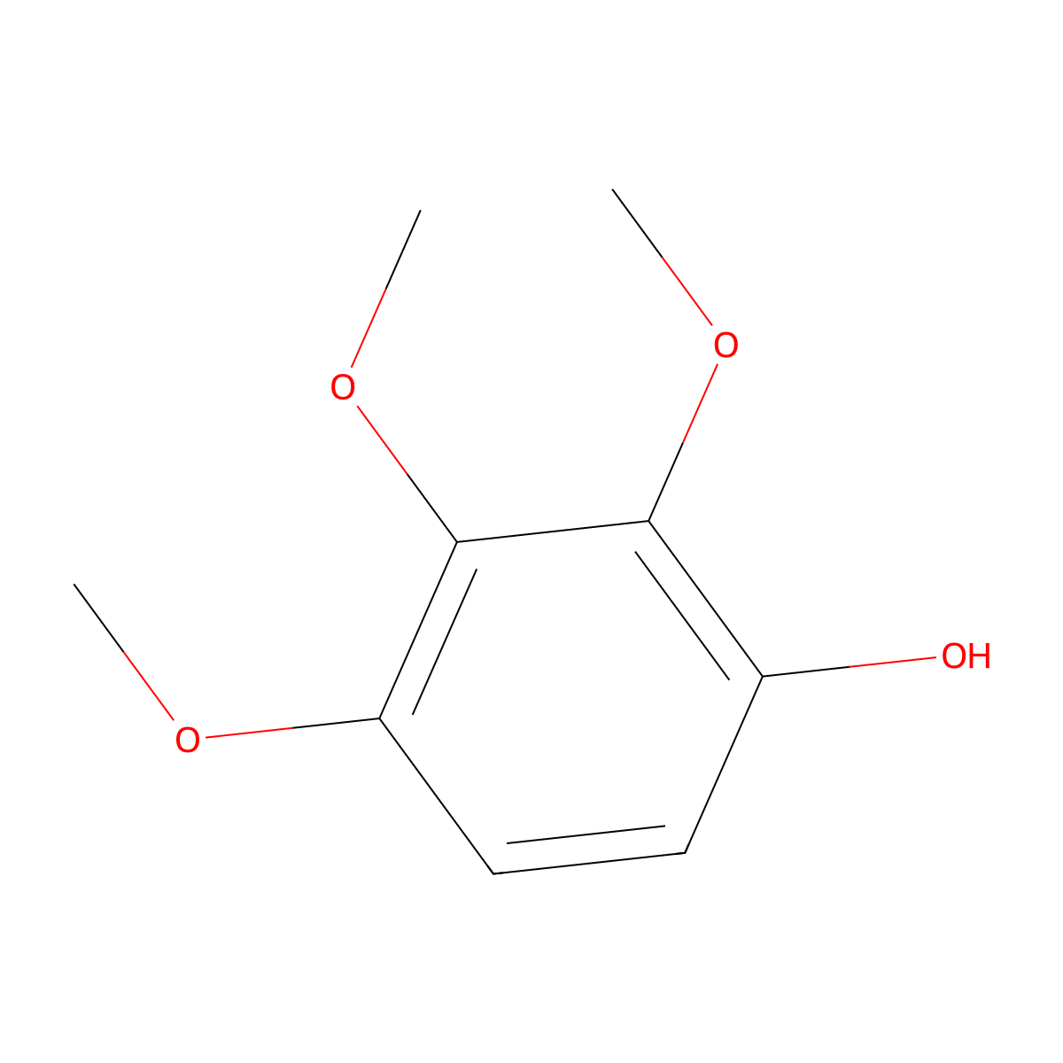 2,3,4-Trimethoxyphenol molecular structure, CAS 19676-64-3