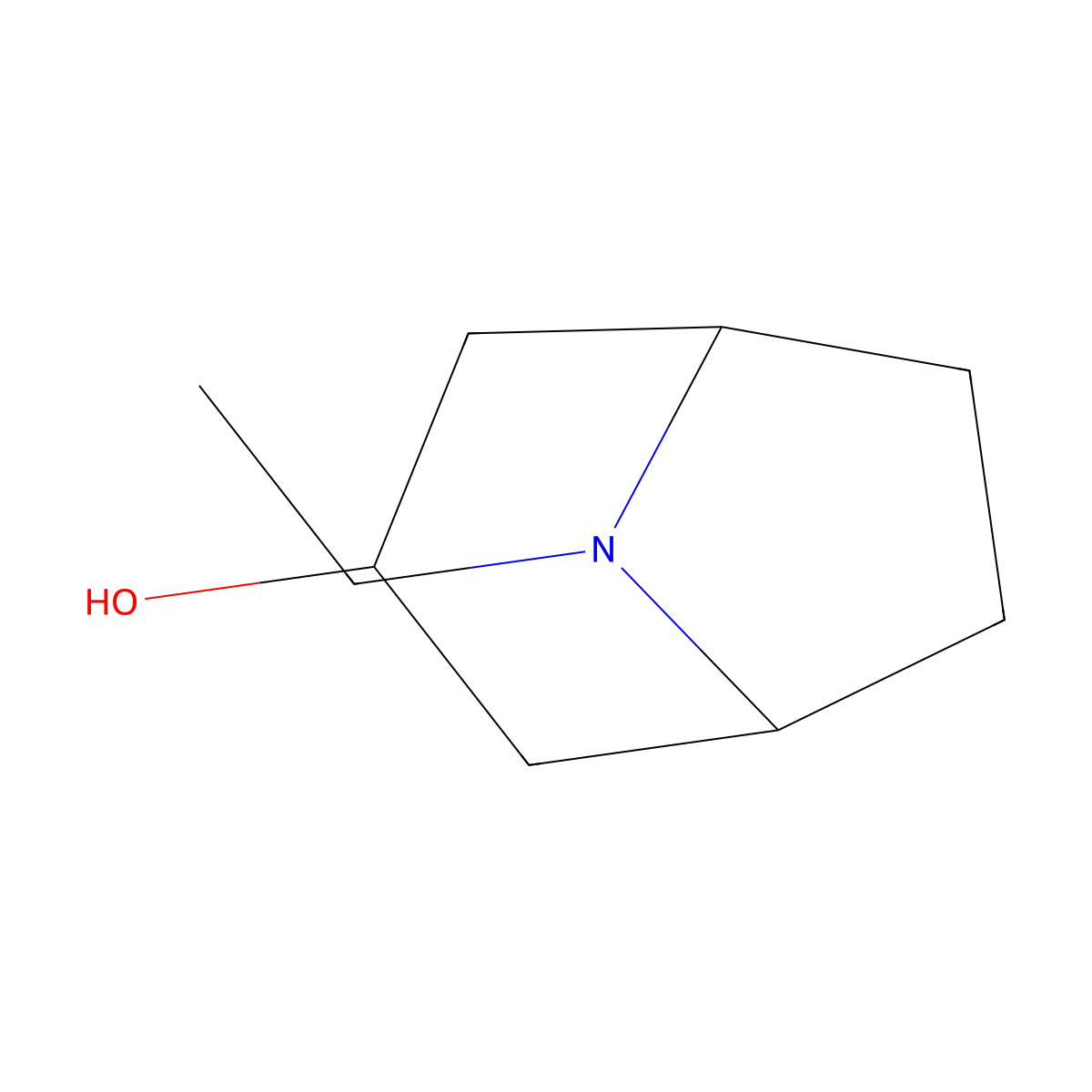 8-Ethyl-8-azabicyclo[3.2.1]octan-3-ol molecular structure, CAS 19677-54-4