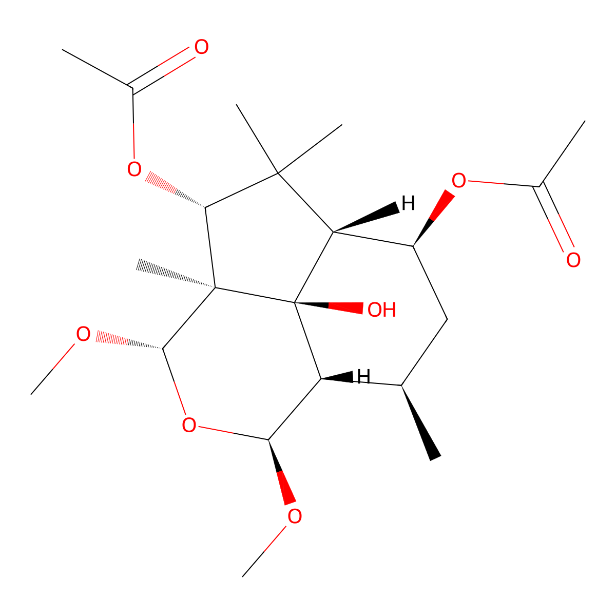 7-Acetoxy-15-methoxy-10-O-methyldihydrobotrydial molecular structure, CAS 196796-12-0