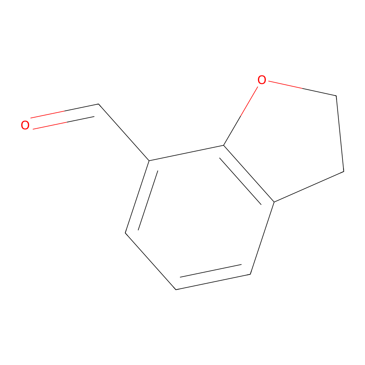 2,3-Dihydro-1-benzofuran-7-carbaldehyde molecular structure, CAS 196799-45-8