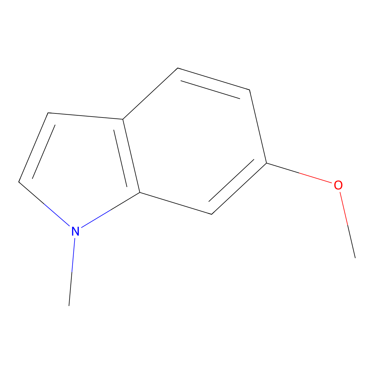 6-methoxy-1-methyl-1H-indole molecular structure, CAS 1968-17-8
