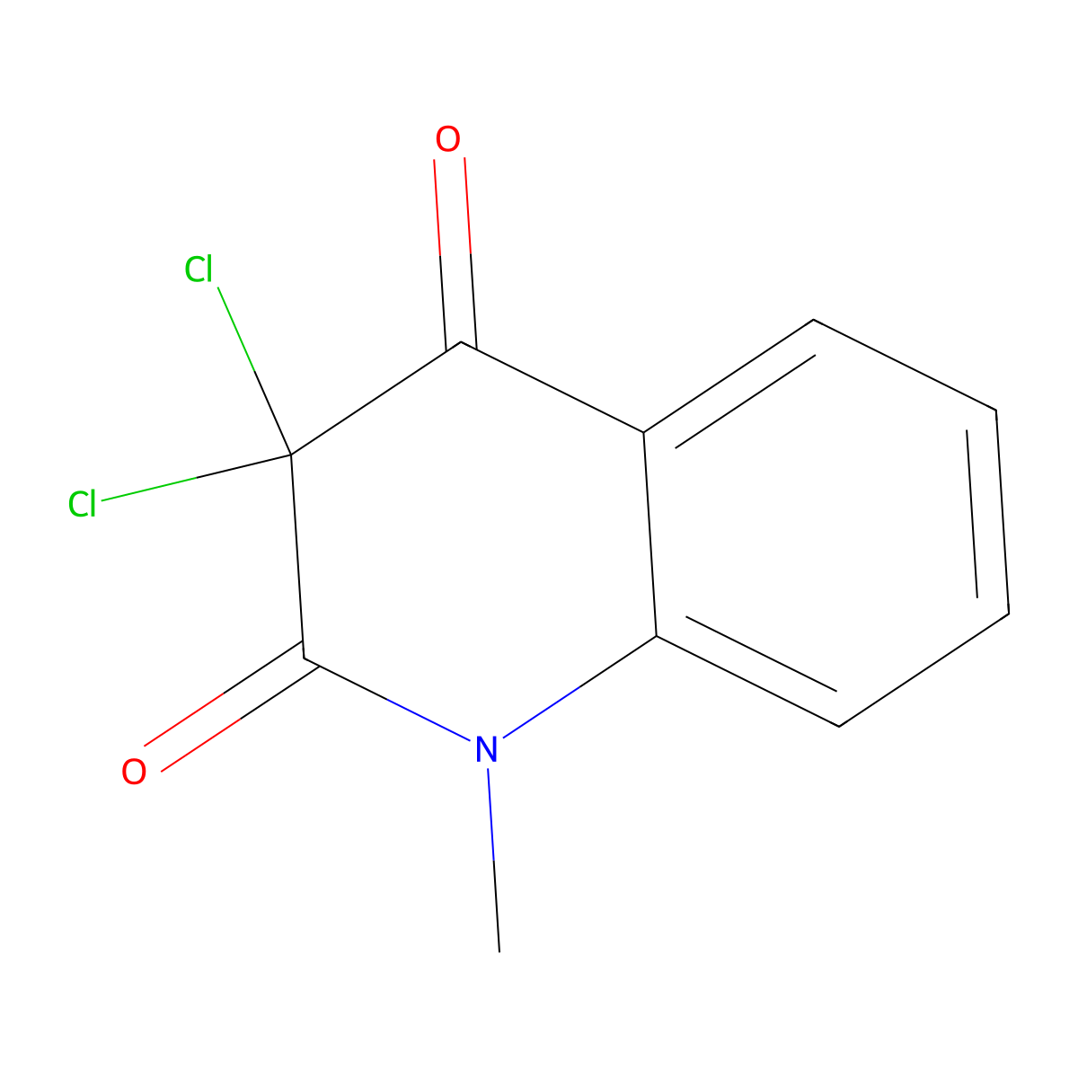 3,3-Dichloro-1-methylquinoline-2,4(1H,3H)-dione molecular structure, CAS 1968-21-4