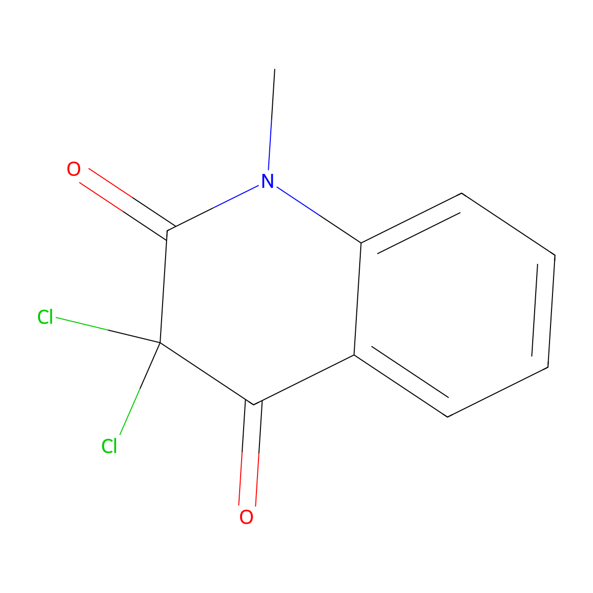 3,3-Dichloro-1-methylquinoline-2,4(1H,3H)-dione molecular structure, CAS 1968-21-4