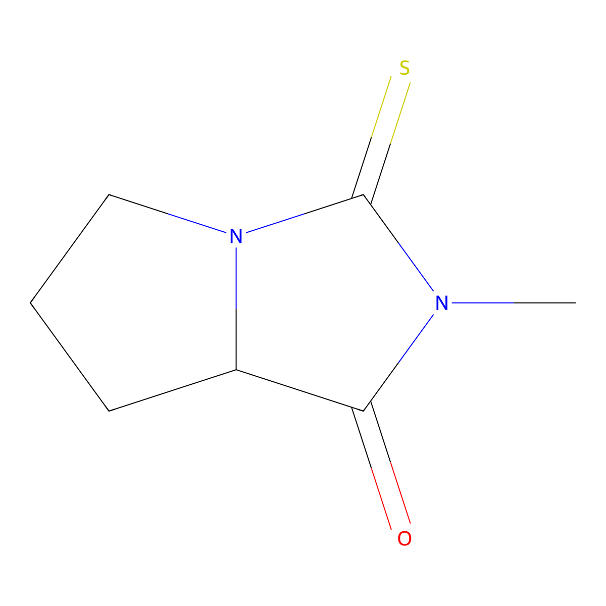 MTH-DL-Proline molecular structure, CAS 1968-34-9