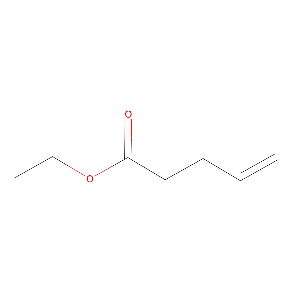 Ethyl 4-pentenoate molecular structure, CAS 1968-40-7
