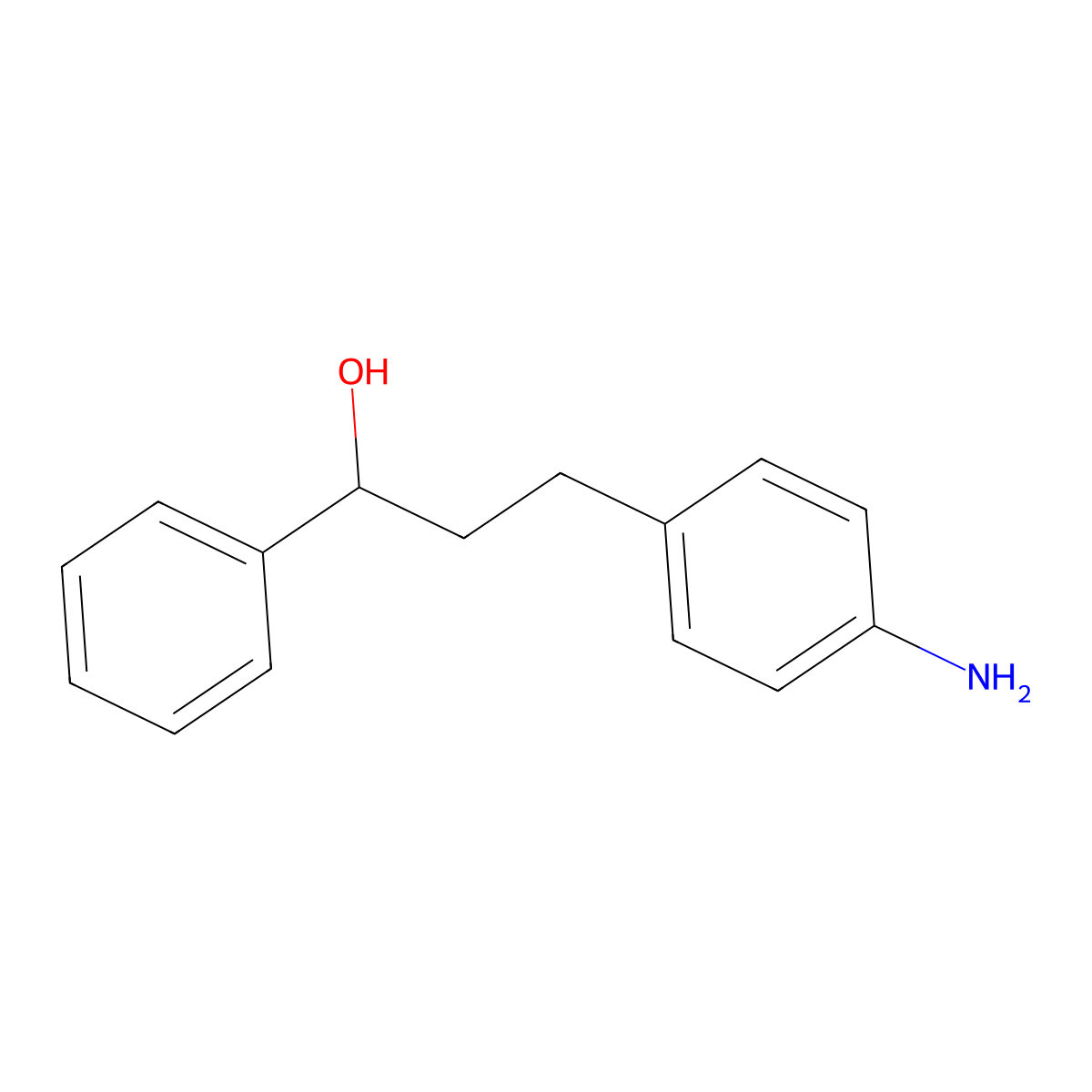 3-(4-Aminophenyl)-1-phenylpropan-1-ol molecular structure, CAS 196812-87-0