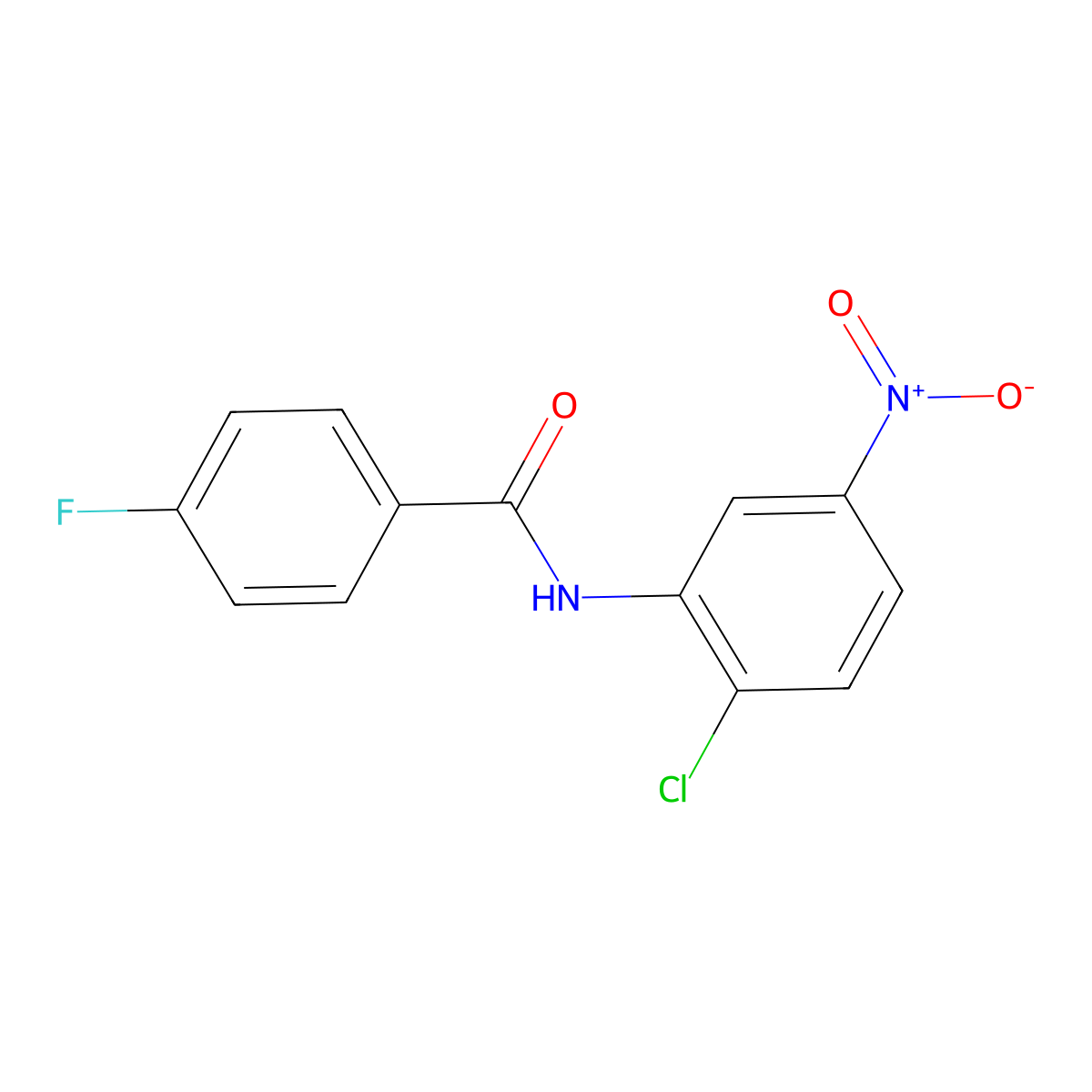 N-(2-chloro-5-nitrophenyl)-4-fluorobenzamide molecular structure, CAS 196812-97-2