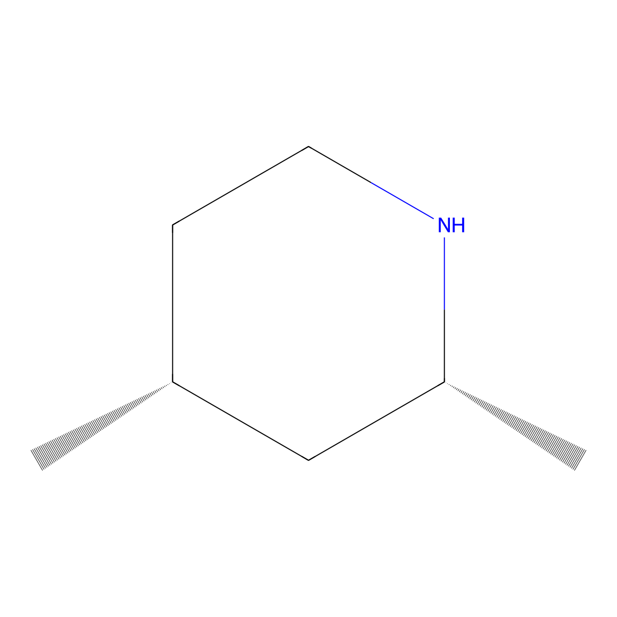 (2R,4R)-2,4-dimethylpiperidine molecular structure, CAS 19683-91-1