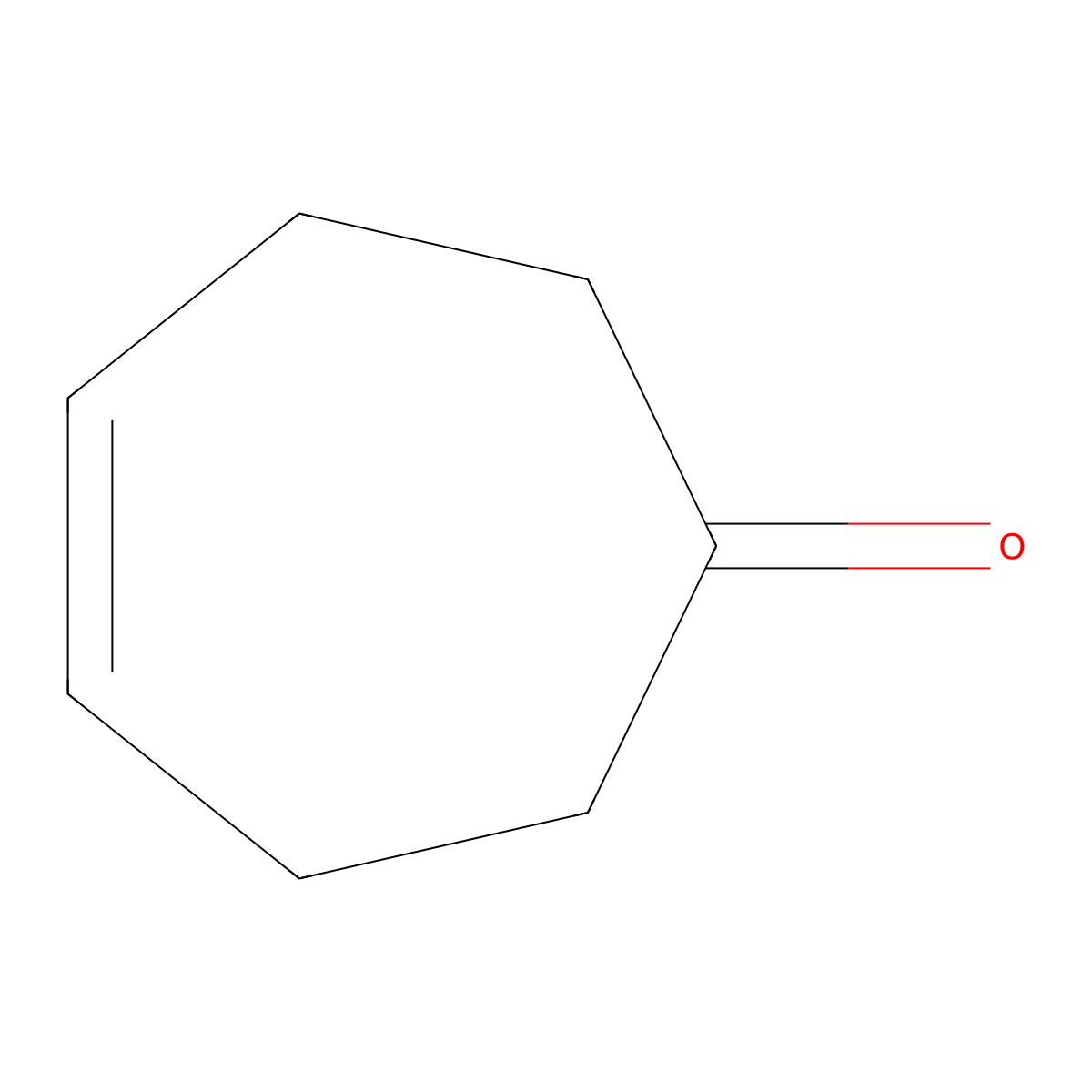 Cyclohept-4-en-1-one molecular structure, CAS 19686-79-4