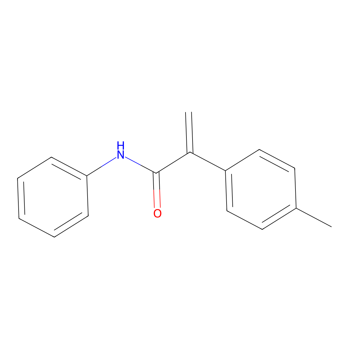 2-(4-methylphenyl)-N-phenylprop-2-enamide molecular structure, CAS 196862-06-3