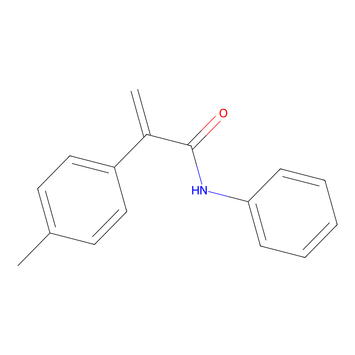2-(4-methylphenyl)-N-phenylprop-2-enamide molecular structure, CAS 196862-06-3