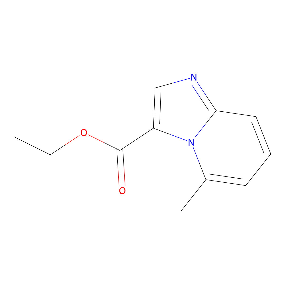 Ethyl 5-methylimidazo[1,2-a]pyridine-3-carboxylate molecular structure, CAS 196880-15-6