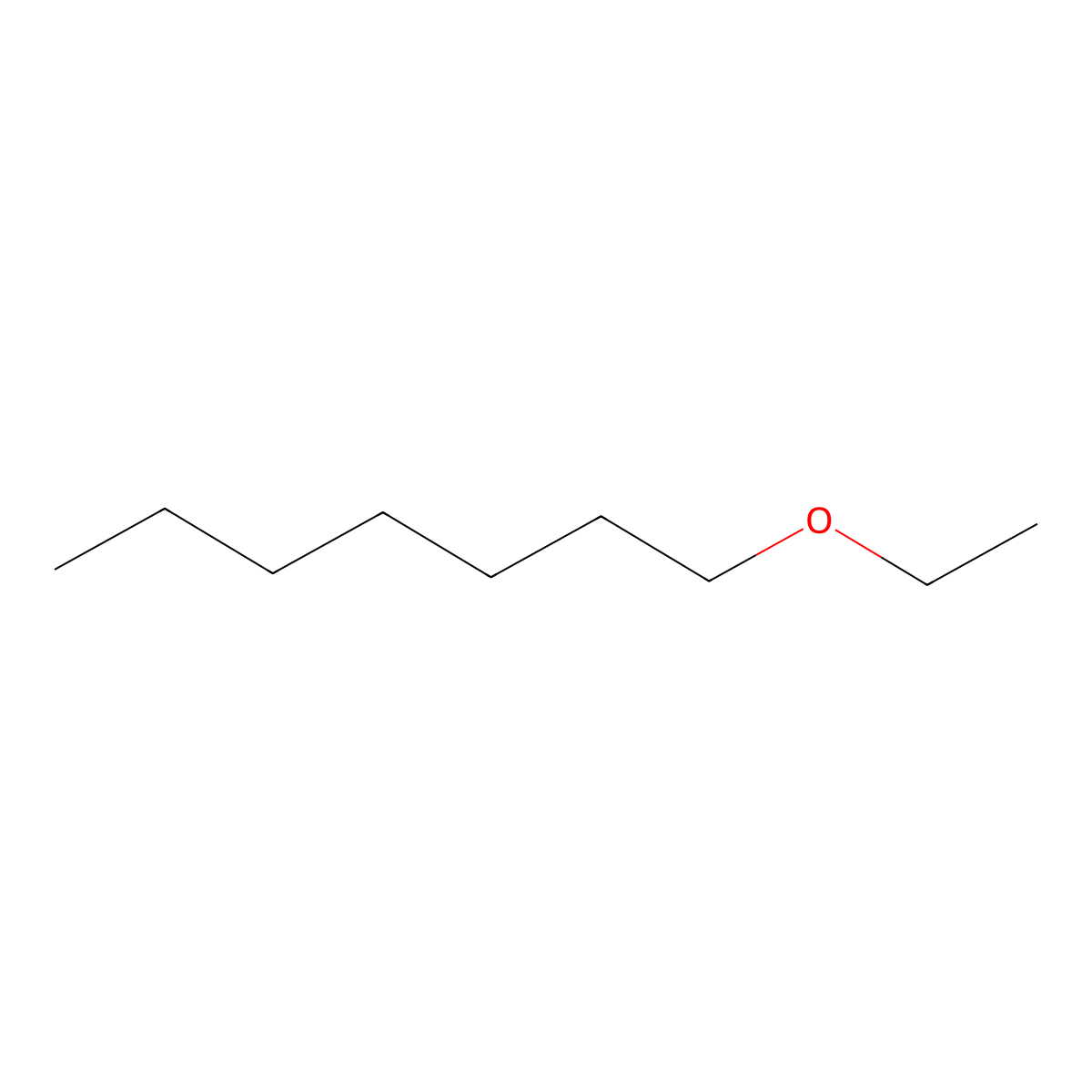 Heptane, 1-ethoxy- molecular structure, CAS 1969-43-3