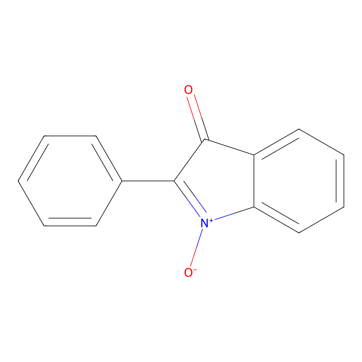 3H-Indol-3-one, 2-phenyl-, 1-oxide molecular structure, CAS 1969-74-0