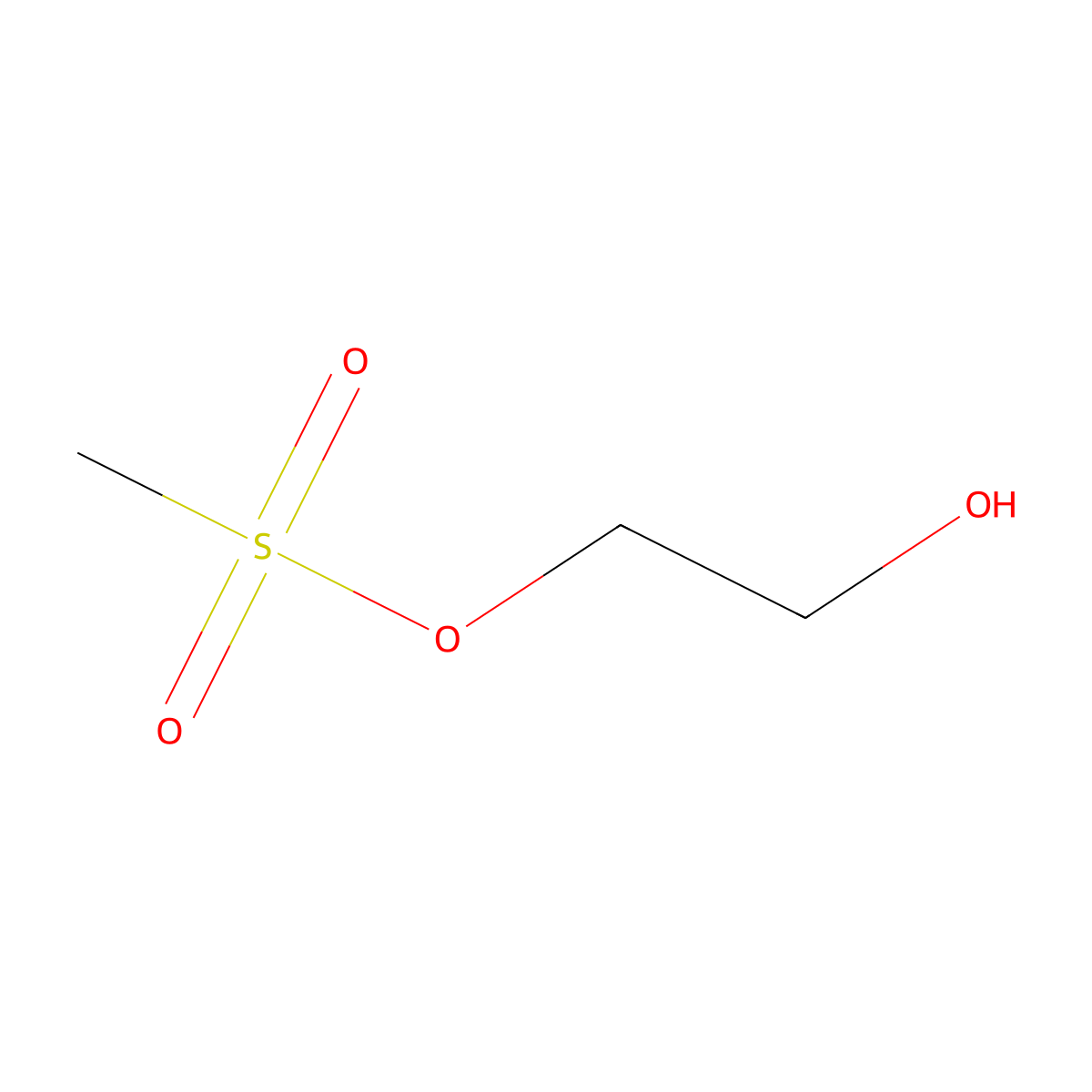 1,2-Ethanediol, 1-methanesulfonate molecular structure, CAS 19690-37-0
