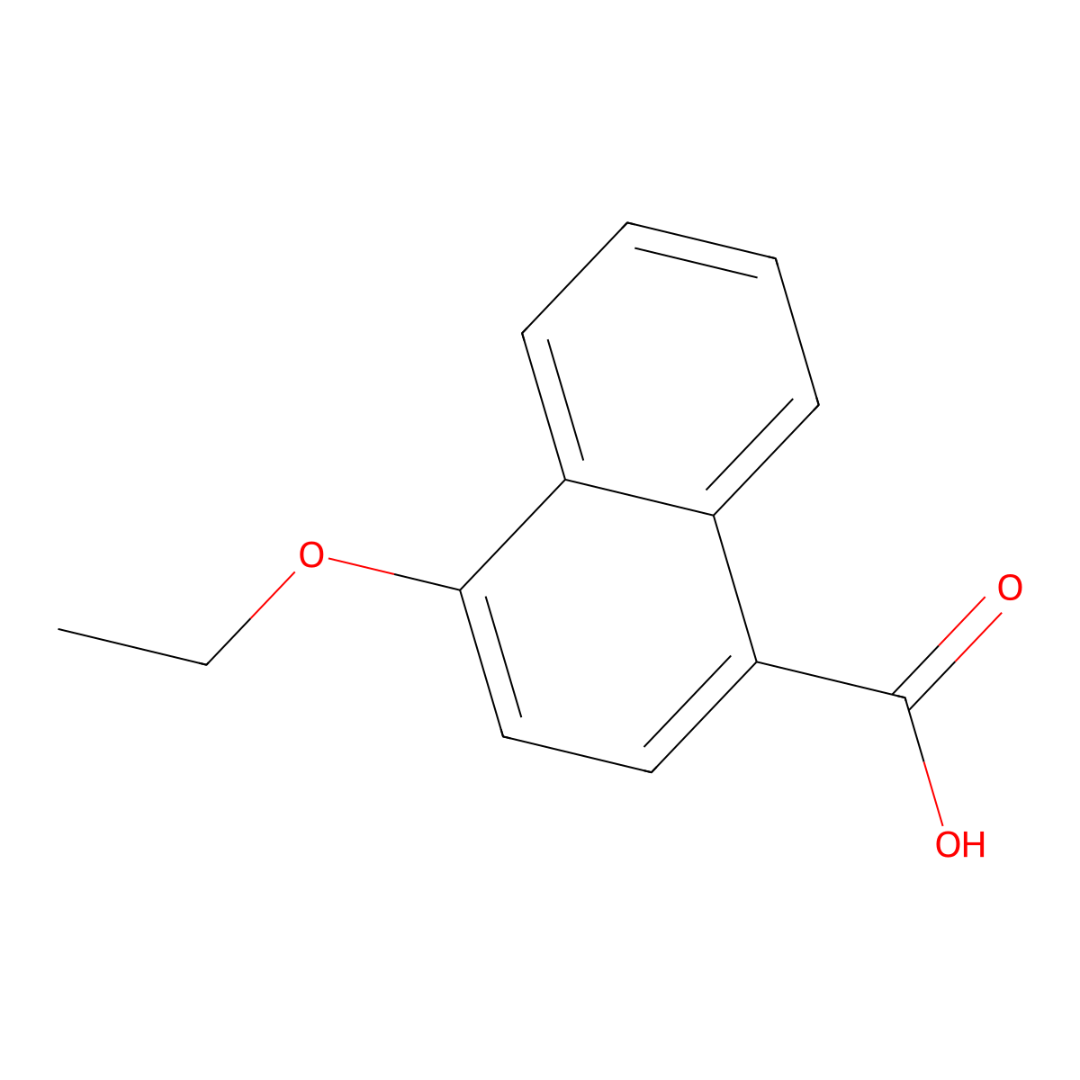 4-Ethoxy-1-naphthoic acid molecular structure, CAS 19692-24-1