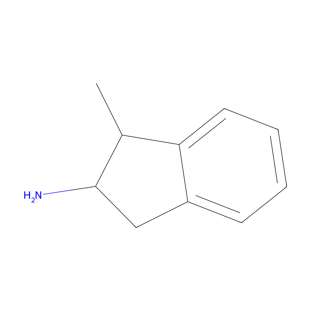 rac-(1R,2S)-1-methyl-2,3-dihydro-1H-inden-2-amine molecular structure, CAS 1969287-54-4
