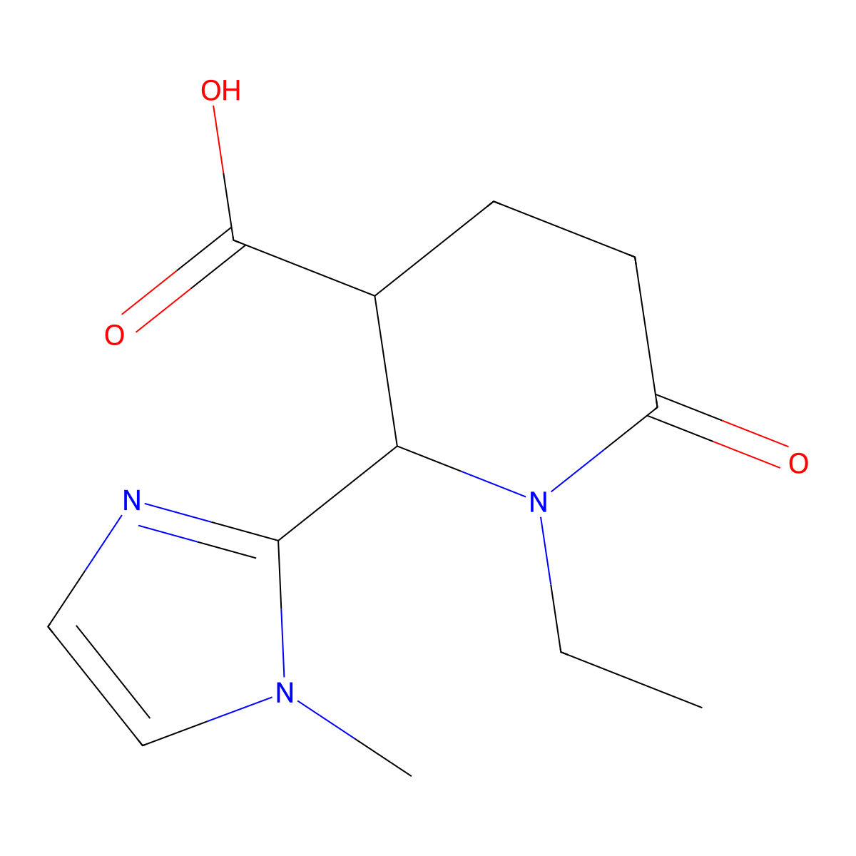 (2S,3S)-1-ethyl-2-(1-methyl-1H-imidazol-2-yl)-6-oxopiperidine-3-carboxylic acid molecular structure, CAS 1969287-86-2